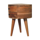 Odyssey Oak-ish Tripod nightstand Artisan