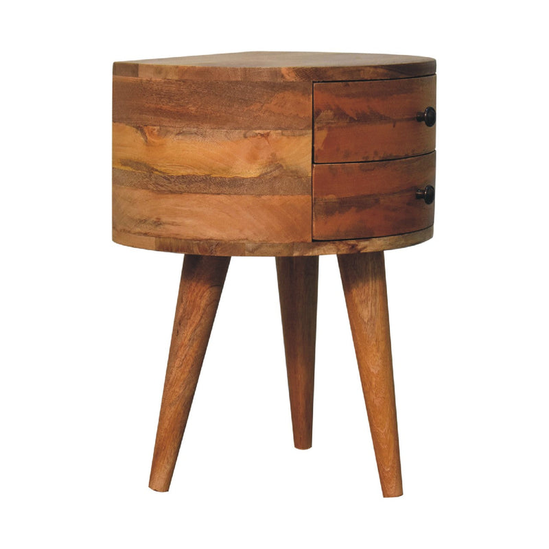 Odyssey Oak-ish Tripod nightstand Artisan