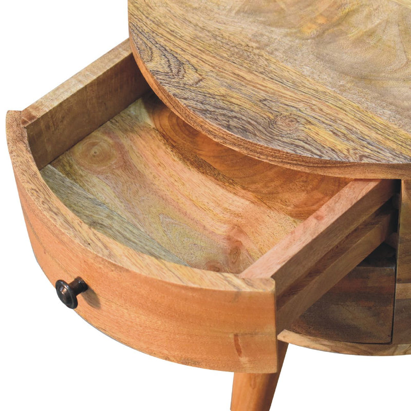 Odyssey Oak-ish Tripod nightstand Artisan
