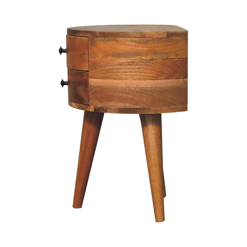 Odyssey Oak-ish Tripod nightstand Artisan