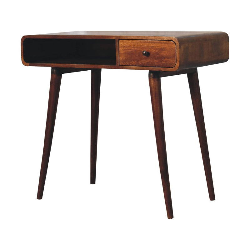 Curved Chestnut Writing Desk Artisan