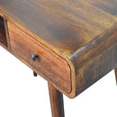 Curved Chestnut Writing Desk Artisan