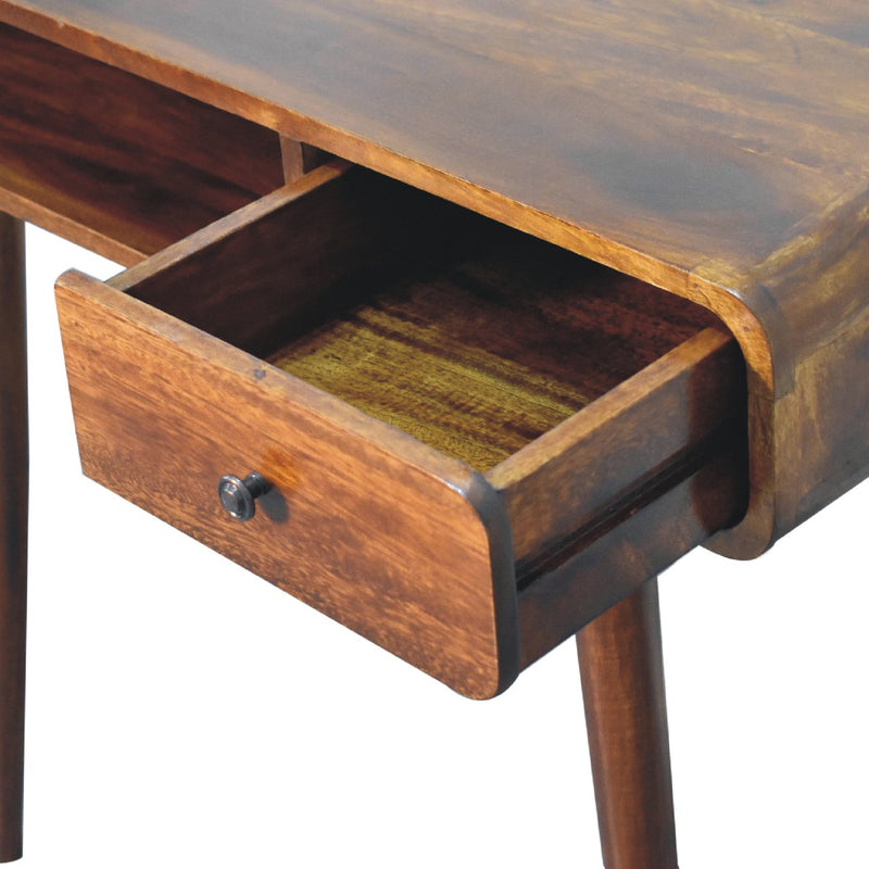 Curved Chestnut Writing Desk Artisan