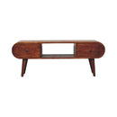 Chestnut Circular TV Unit Artisan