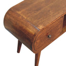 Chestnut Circular TV Unit Artisan