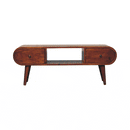 Chestnut Circular TV Unit Artisan
