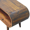 Chestnut Circular TV Stand Artisan