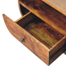 Chestnut Circular TV Stand Artisan