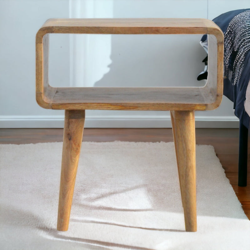 Curved Open nightstand Artisan