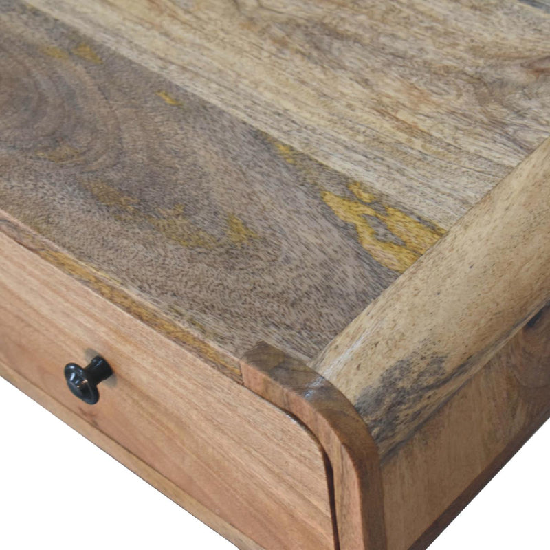 Curved Oak-ish Writing Desk Artisan