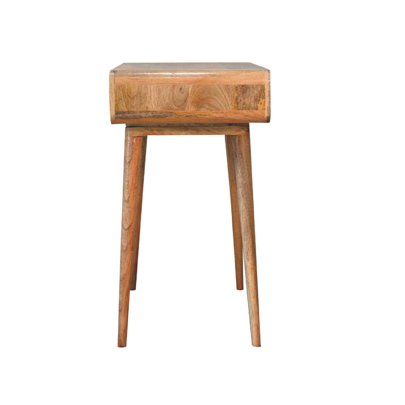 Curved Oak-ish Writing Desk Artisan