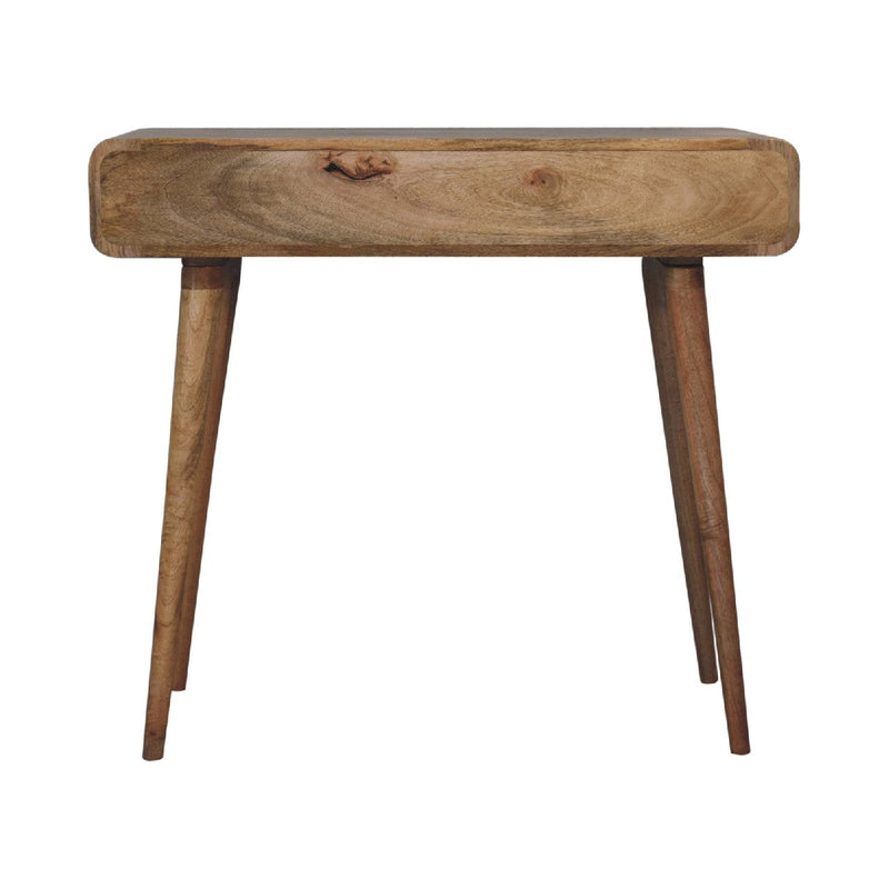 Curved Oak-ish Writing Desk Artisan