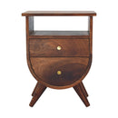 Split Chestnut nightstand Artisan