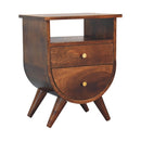 Split Chestnut nightstand Artisan