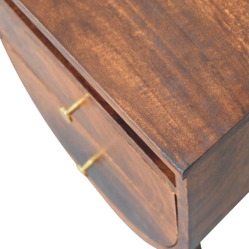 Split Chestnut nightstand Artisan