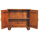 Chestnut Carved Ball Cabinet Artisan