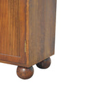 Chestnut Carved Ball Cabinet Artisan
