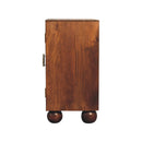 Chestnut Carved Ball Cabinet Artisan