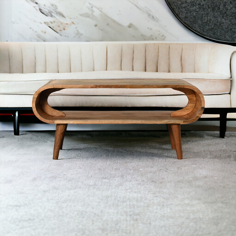 Amaya Nordic Style Oak-ish Coffee Table Artisan