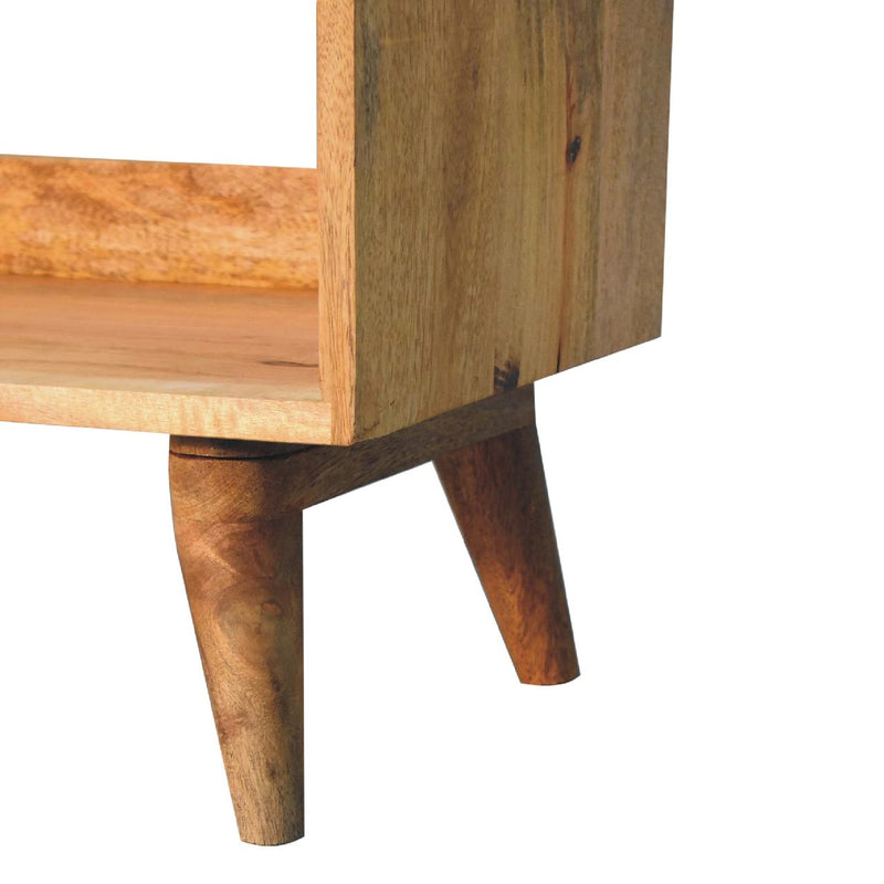 Oak-ish Nordic Storage Bench With Mud Linen Artisan