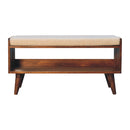 Boucle Nordic Storage Bench