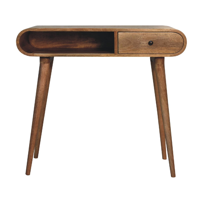 Curved Chestnut Writing Desk Artisan