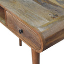 Curved Chestnut Writing Desk Artisan