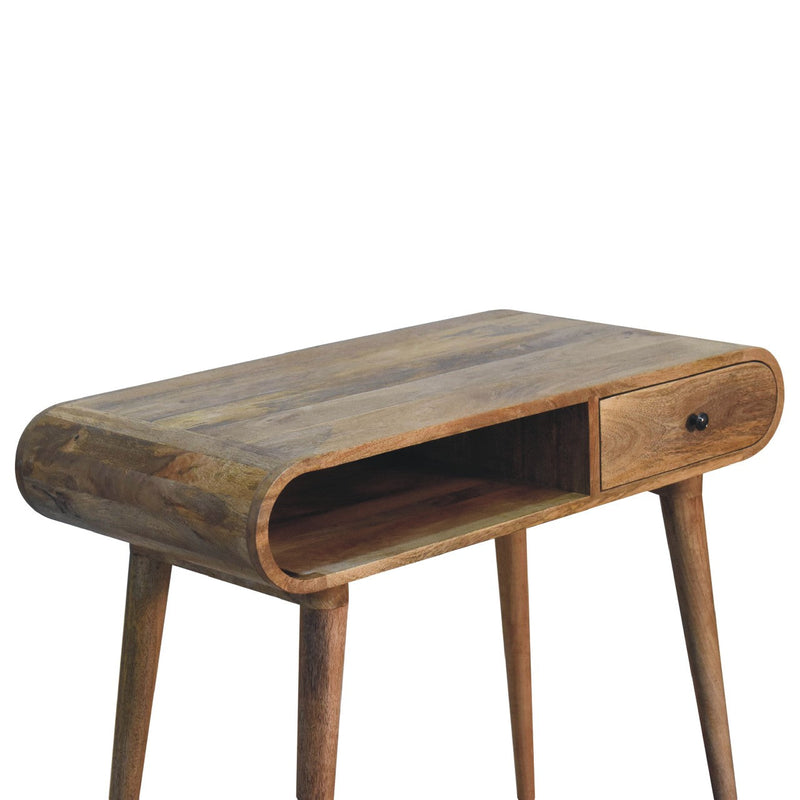 Curved Chestnut Writing Desk Artisan