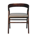 Chestnut Linen Deco Chair