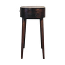 Light Walnut Curved Edge Console Table Artisan