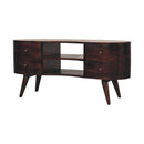 Light Walnut Wave Entertainment Unit Artisan