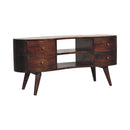 Light Walnut Wave Entertainment Unit Artisan