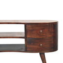 Light Walnut Wave Entertainment Unit Artisan