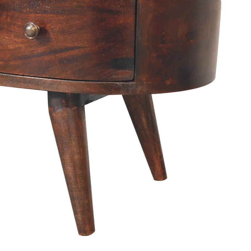 Light Walnut Wave Entertainment Unit Artisan