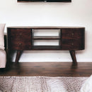 Light Walnut Wave Entertainment Unit Artisan