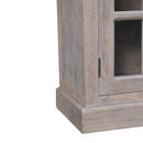Stone Finish Cabinet with Glazed Doors Artisan