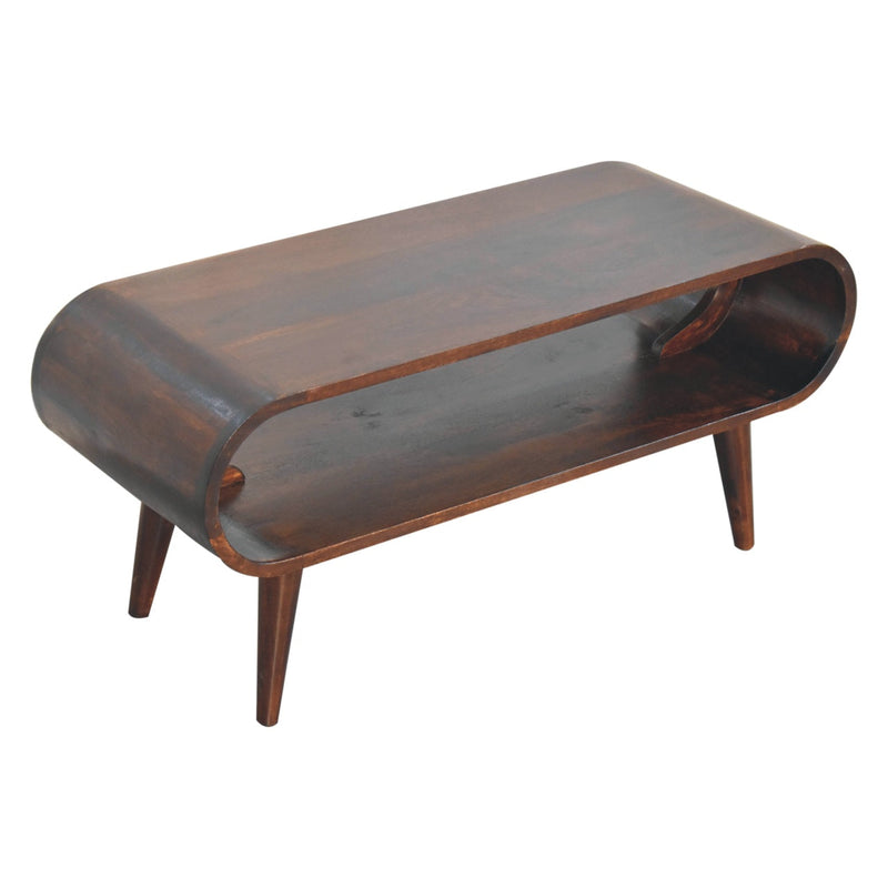 Amaya Light Walnut Coffee Table Artisan