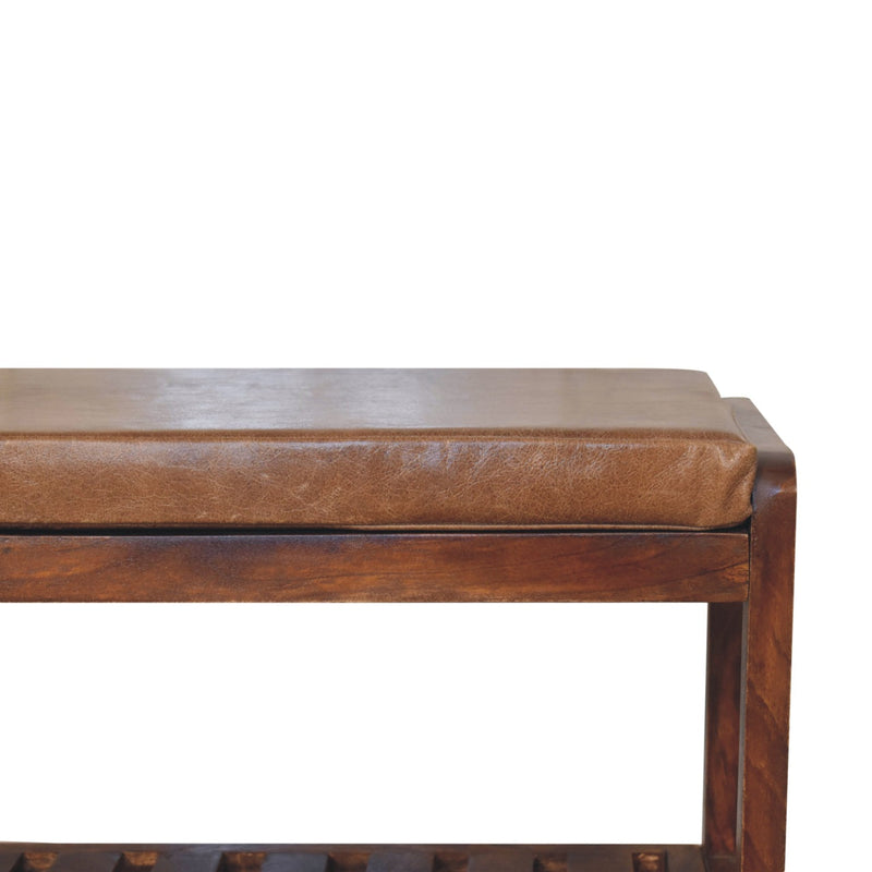 Buffalo Slatted Hallway Bench Artisan