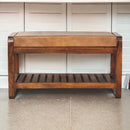 Small Buffalo Slatted Hallway Bench Artisan