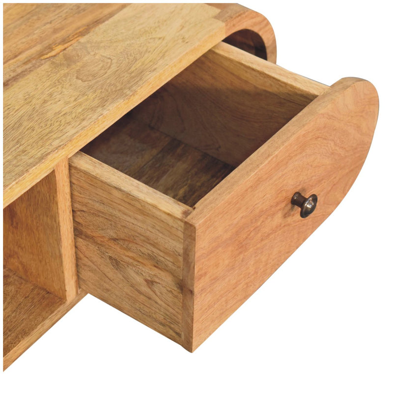Oak-ish Circular TV Unit Artisan