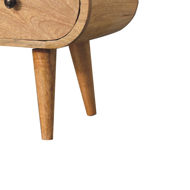 Oak-ish Circular TV Unit Artisan