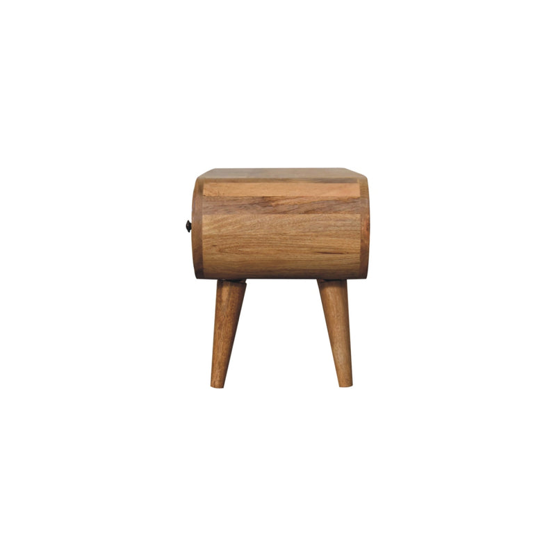 Oak-ish Circular TV Unit Artisan