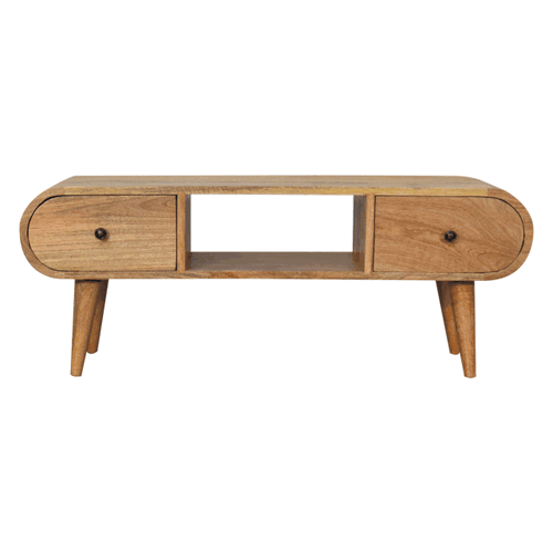 Oak-ish Circular TV Unit Artisan