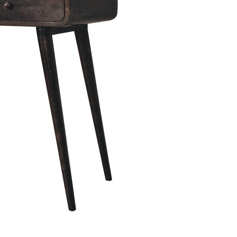 Curved Ash Black Console Table Artisan