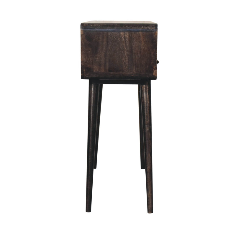 Curved Ash Black Console Table Artisan