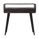 Curved Ash Black Console Table Artisan