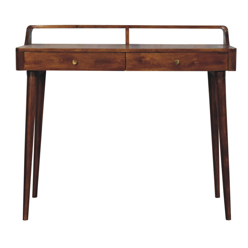 Elevated Chestnut Console Table Artisan