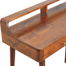 Elevated Chestnut Console Table Artisan