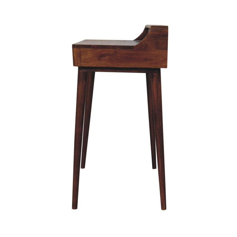 Elevated Chestnut Console Table Artisan