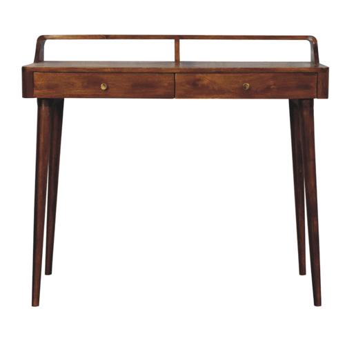 Elevated Chestnut Console Table Artisan